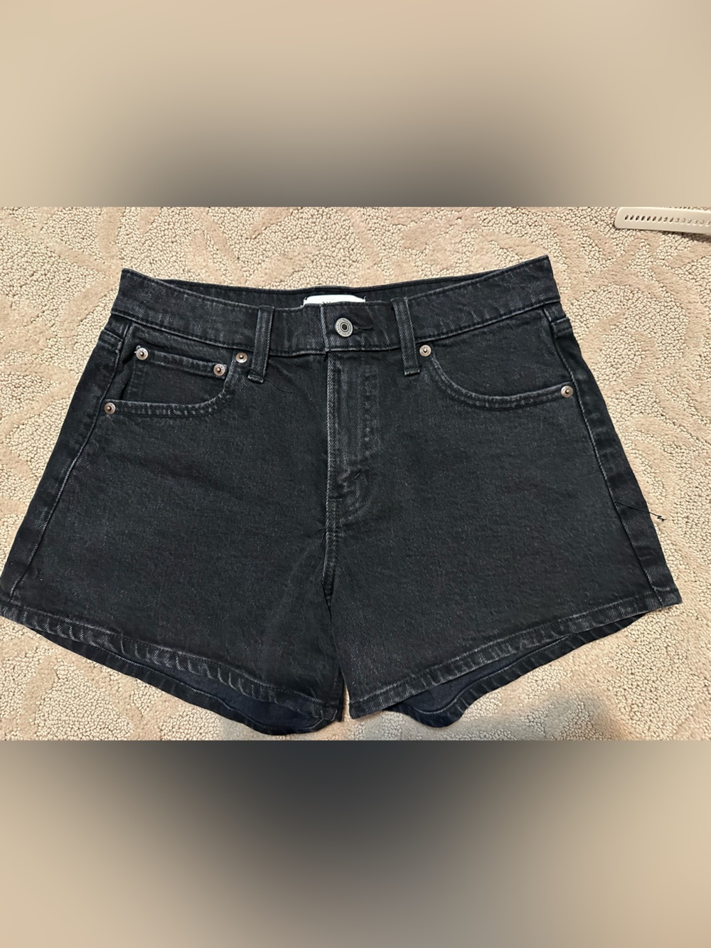 Abercrombie & Fitch Black Denim Shorts